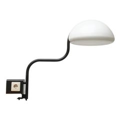 Mid-Century Italian Space Age Serpente Table Clamp Lamp by Elio Martinelli