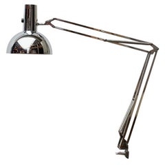 Lampada da tavolo IT in cromo di metà secolo di Louis Poulsen, anni '70