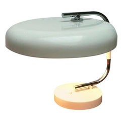 Lampe de table allemande minimaliste de l'ère spatiale du milieu du siècle dernier de Hustadt Leuchten, années 1960