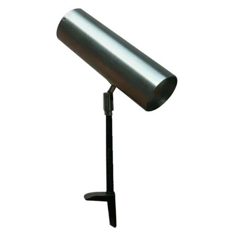 Mid-Century Space Age Minimalist Clamp Table or Shelf Lamp, 1960s