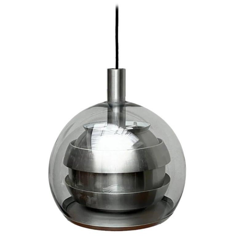 Mid-Century German Space Age Globe Pendant Lamp from Doria, 1960s