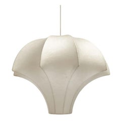 Mid-Century German Cocoon Pendant Lamp by Friedel Wauer for Goldkant, 1960s
