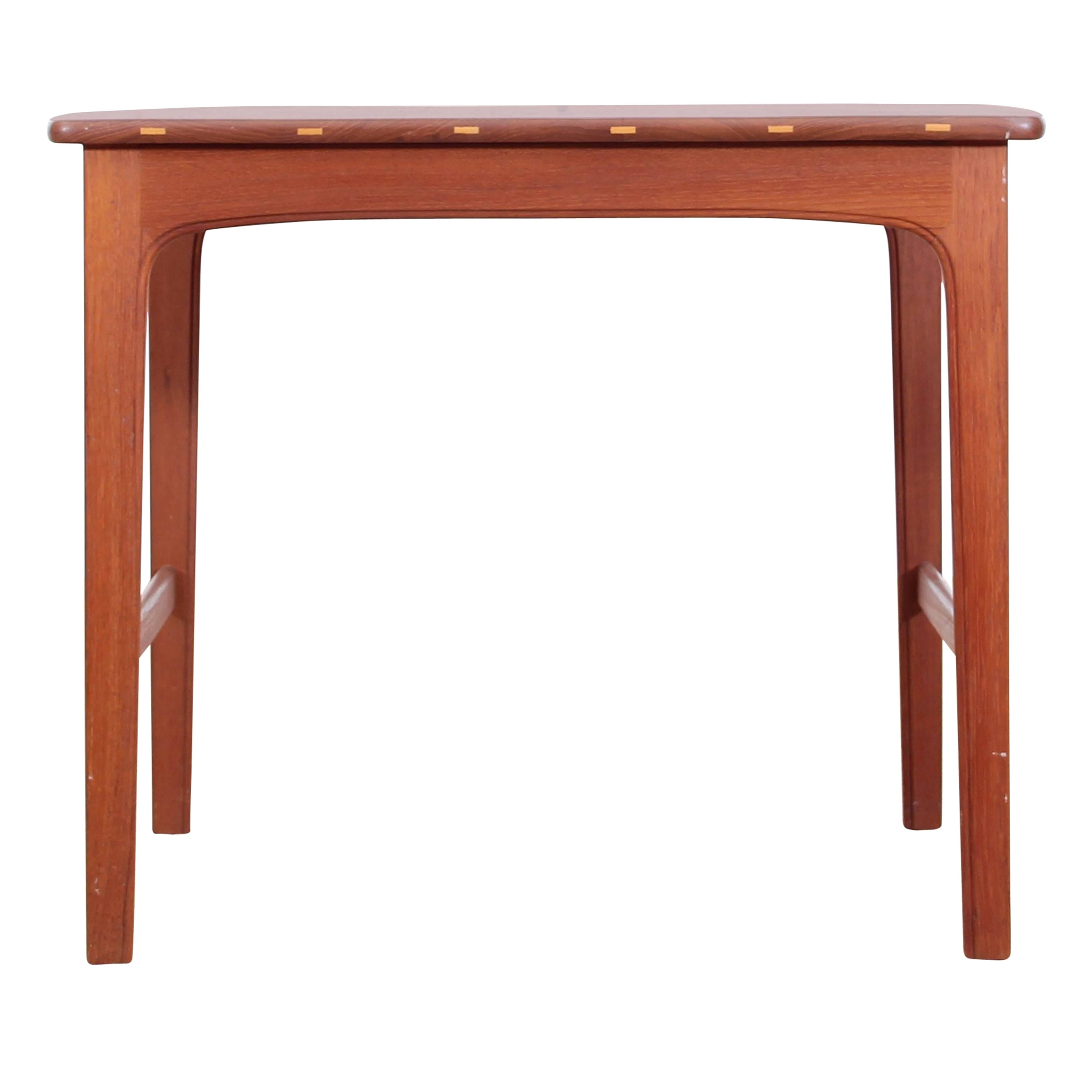 Mid-Century Modern Side Table in Solid Teak by Yngvar Sandström Sweden For Sale