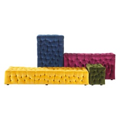 La Michetta Composition 4 Sofa in Velvet by Gaetano Pesce