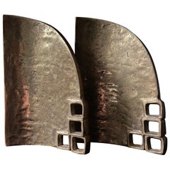 Rare find! Pair of Bronze Bookends / Sculptures by Heinz Goll, Austria 1960s