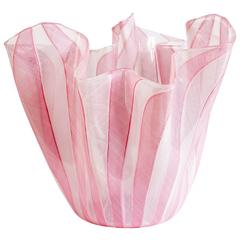 Venini Handkerchief Vase, Design Fulvio Bianconi, Venini Glass