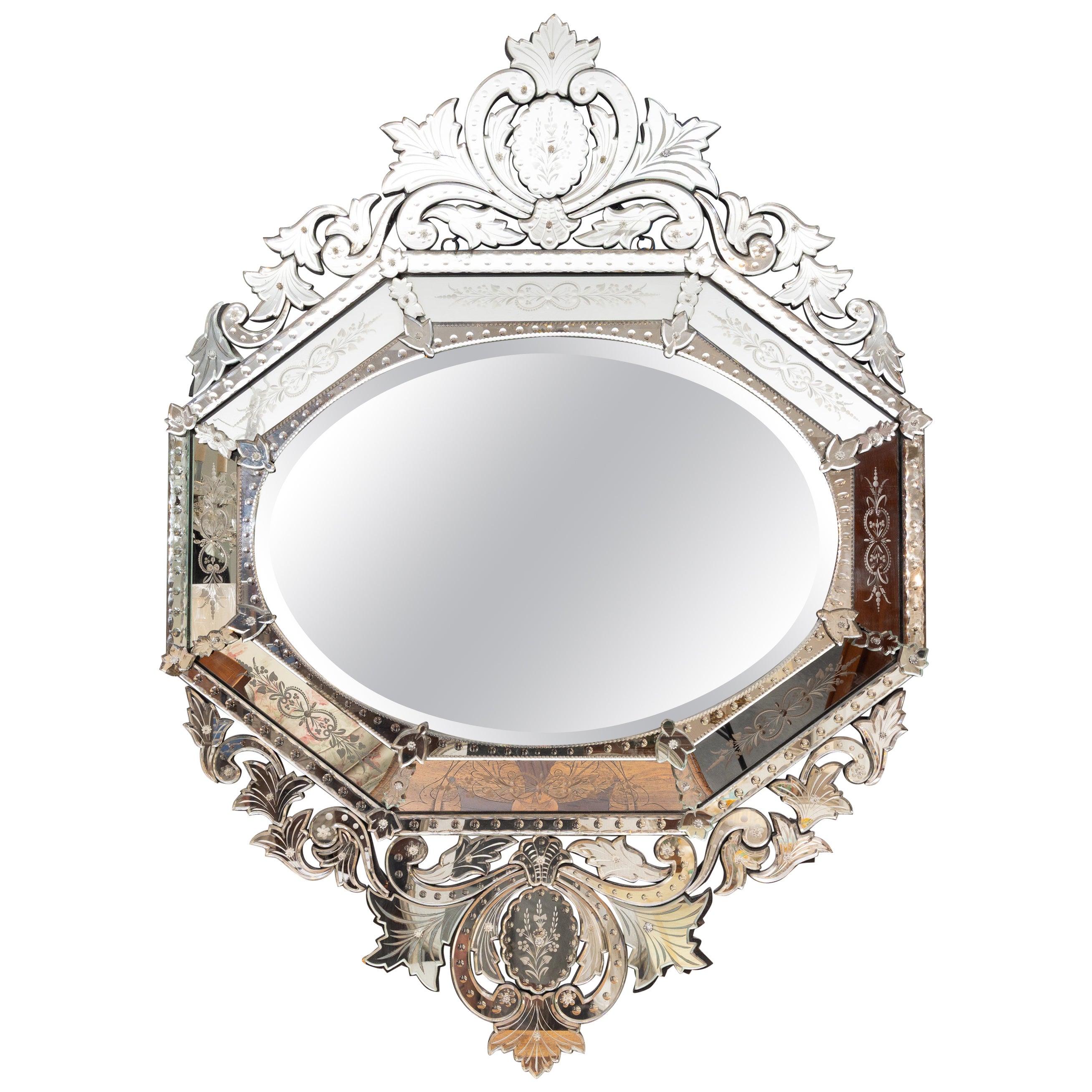 Miroir vénitien italien vintage