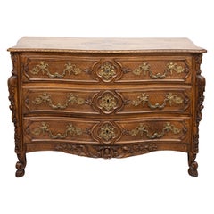 19th Century French Louis XV Style Oak Provençal Chest of Drawers