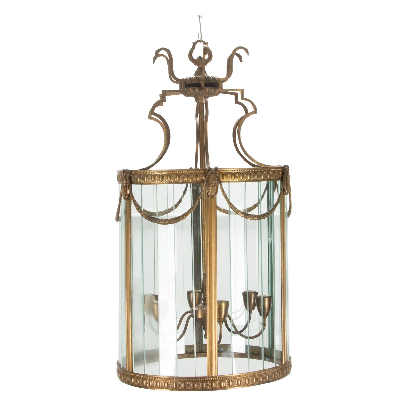 20th Century Italian Gilt Metal Lantern
