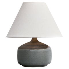 Klase Höganäs, Tischlampe, Steingut, Schweden, 1960er Jahre