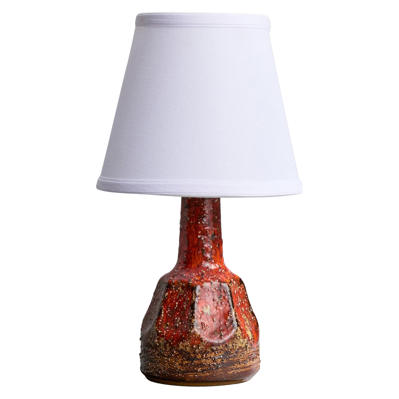 Schwedische Designerin, Tischlampe, Keramik, Schweden, 1960er Jahre