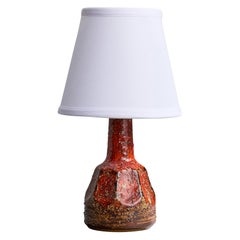 Schwedische Designerin, Tischlampe, Keramik, Schweden, 1960er Jahre