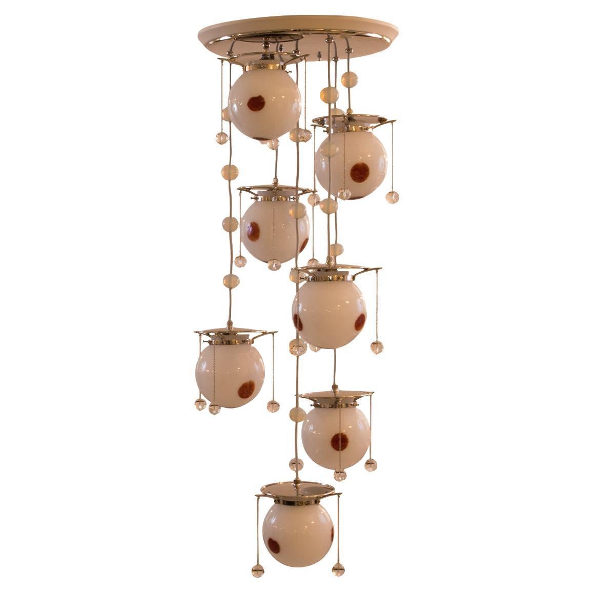 Lampadario Jugendstil di Koloman Moser e Josef Hoffmann, Riedizione