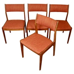 Reupholstered Danish Chairs by Johannes Andersen for Uldum