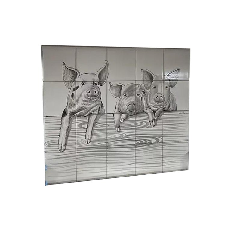 Salpicadero de azulejos de cocina a medida - Azulejos portugueses pintados a mano