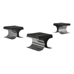 Tabourets « X » de Michel Boyer pour Rouve, France 1968