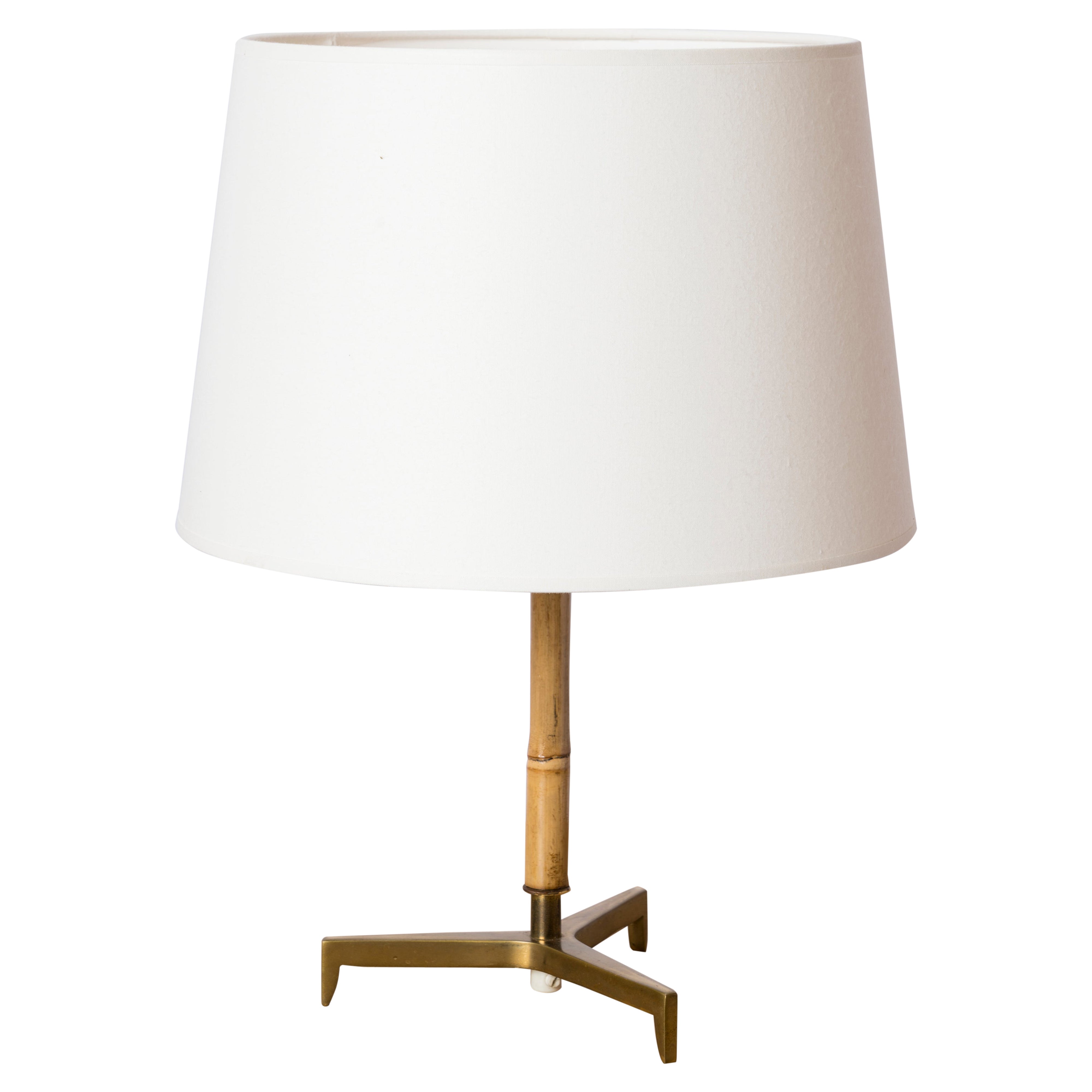 Lampada da tavolo scandinava Petite Bronze & Bamboo - Scandinavia anni '60