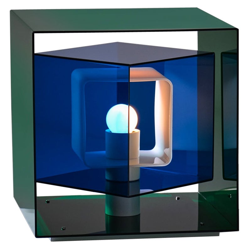 Kinetic table lamp mod. "Caleidoscopio" by Giorgio Longoni for Stilnovo