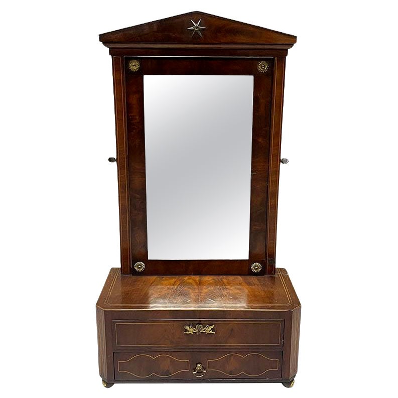 19th Century Dressing table mirror in Empire style For Sale