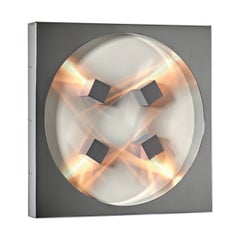 Gianfranco Fini Riflessa Lichtskulptur für neue Lampe, Italien, ca. 1970