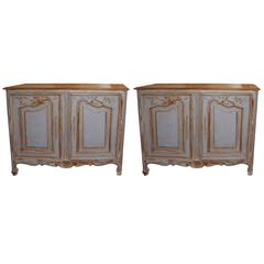Pair of Belle Epoch Painted Buffets