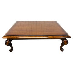 Vintage Ralph Lauren Mahogany Clawfoot Coffee Table