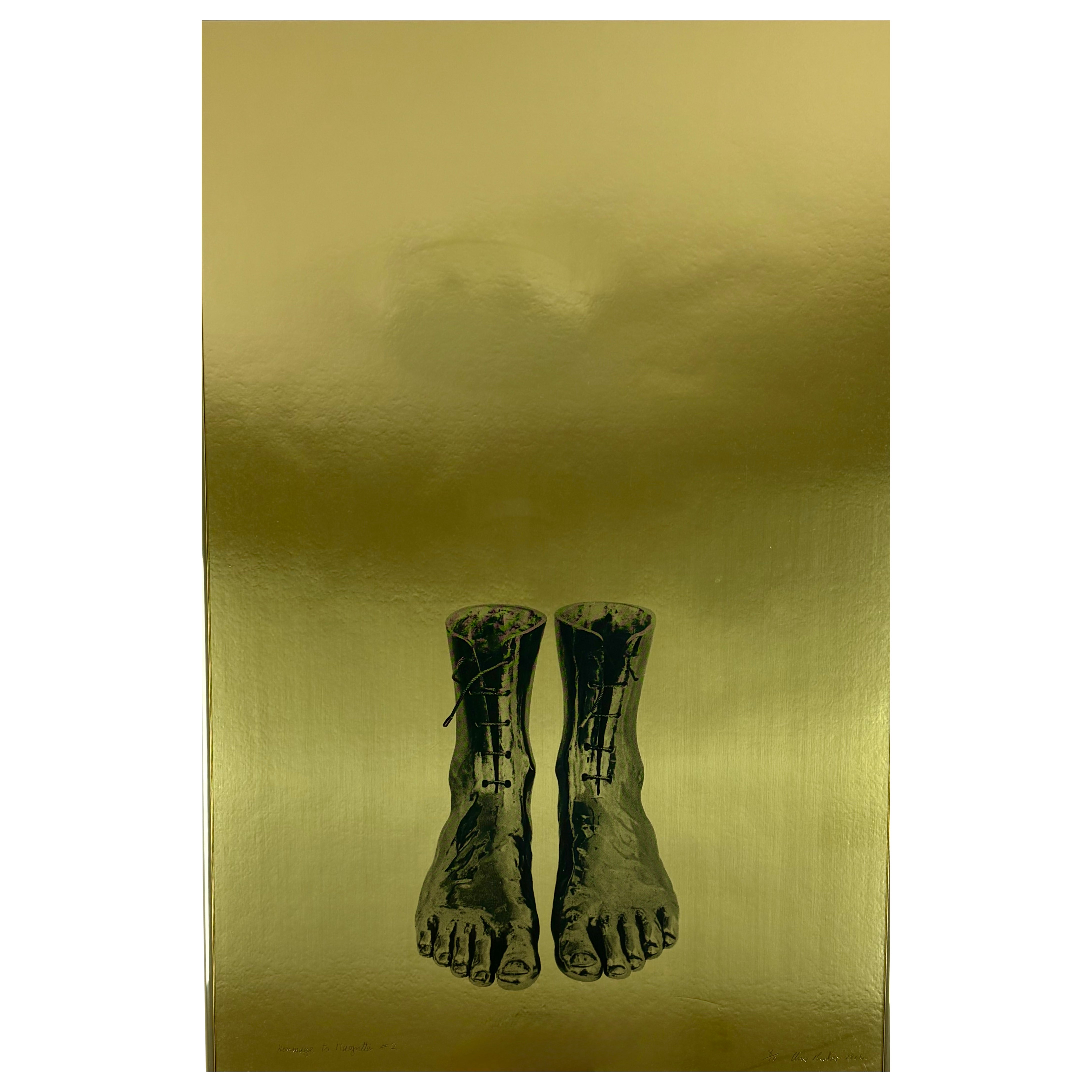 Clive Barker , Homenaje a Magritte nº 2, serigrafía, 1969, firmado y fechado 8/10