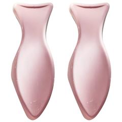 Pair of Pink Chaise Loungers
