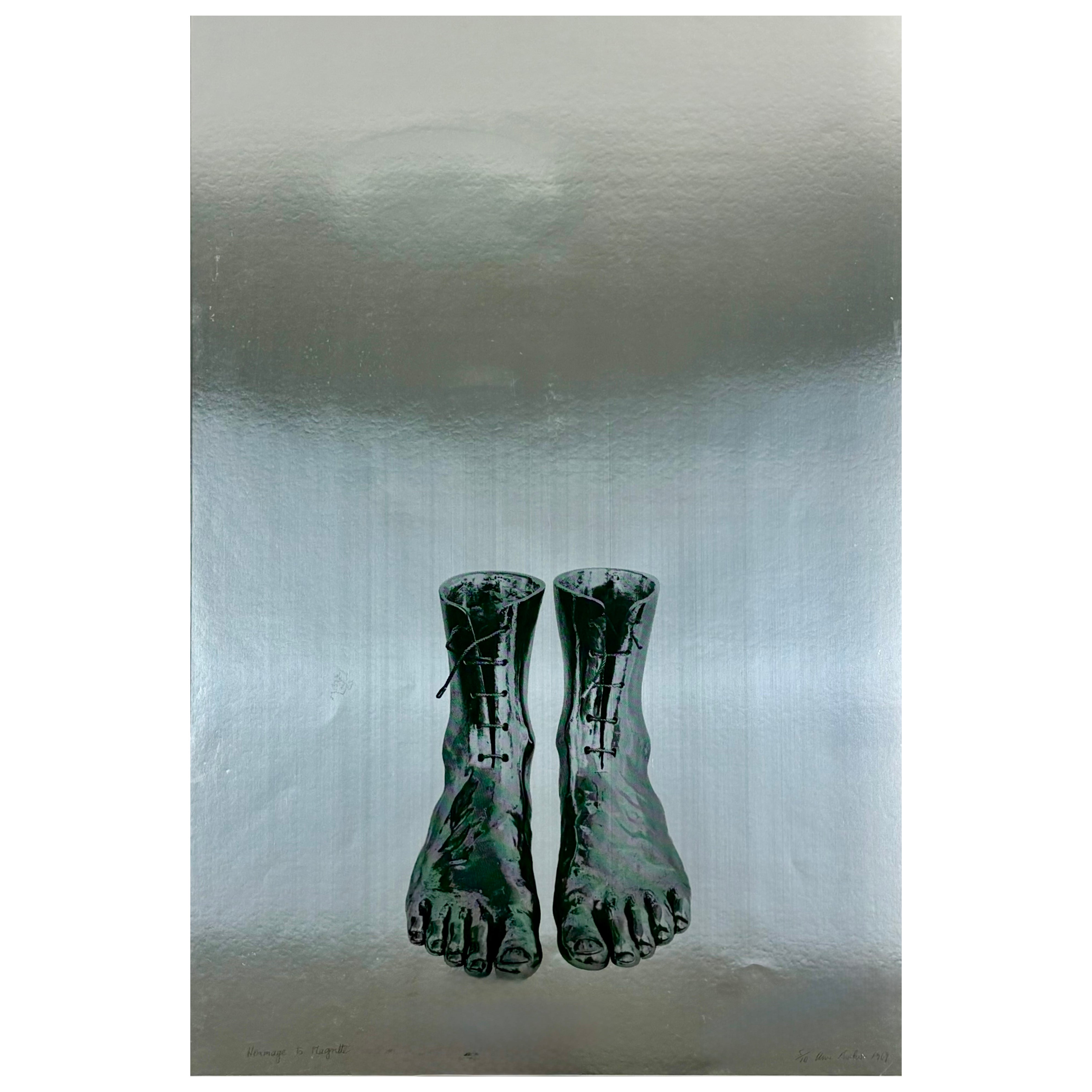 Clive Barker , Hommage à Magritte #3, sérigraphie, 1969, signée et datée 5/10