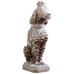Large Cast Stone French Poodle