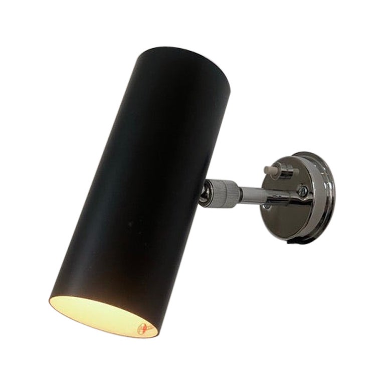 Gino Sarfatti Vintage Model 31 B Black Sconce,  Arteluce, Italy For Sale