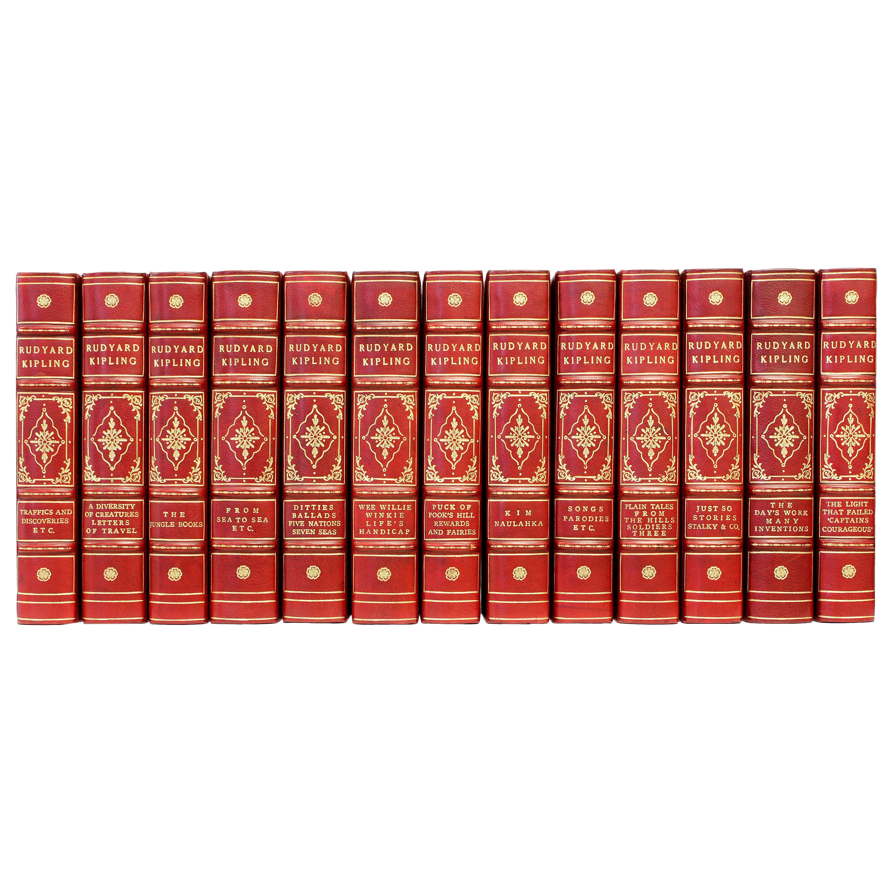 The Works Of Rudyard Kipling. NEW WORLD EDITION. 13 vols. IN A FINE BINDING !