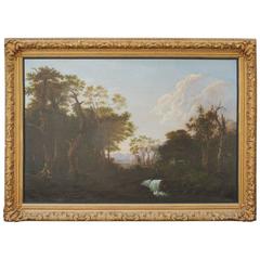 Late 19th C American Landscape Oil Painting, Hudson River School