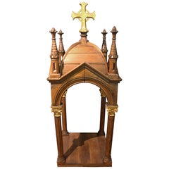 CIRCA 1880 Nicchia Baldacchino o Statuario in stile gotico francese