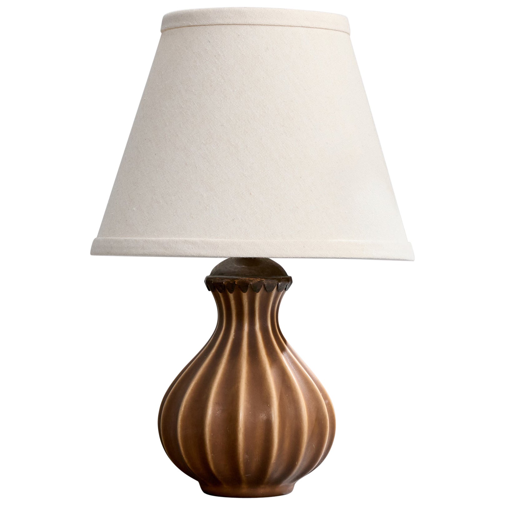 Lampe de bureau Ewald Dahlskog, céramique, Suède, années 1930