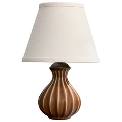 Vintage Ewald Dahlskog, Table Lamp, Ceramic, Sweden, 1930s