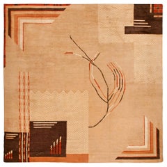 Doris Leslie Blau Vintage Art Deco Handwoven Wool Rug