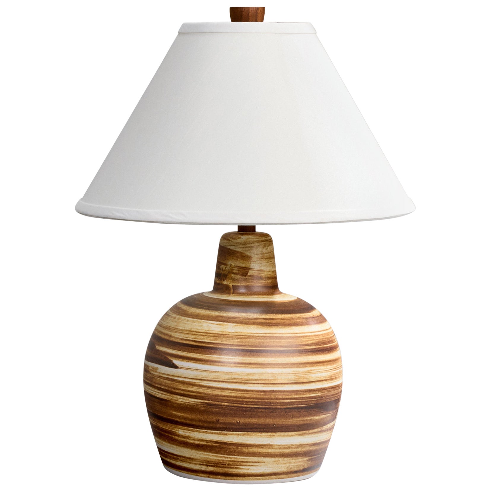 Jane & Jane Martz, Lampada da tavolo, Ceramica, Noce, USA, anni '1950 in vendita