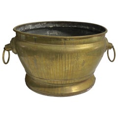 Antique French Brass Jardiniere or Planter, 19th Century