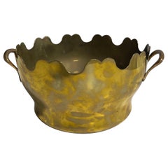 French Polished Brass Raffraichsor or Jardiniere, 19th Century