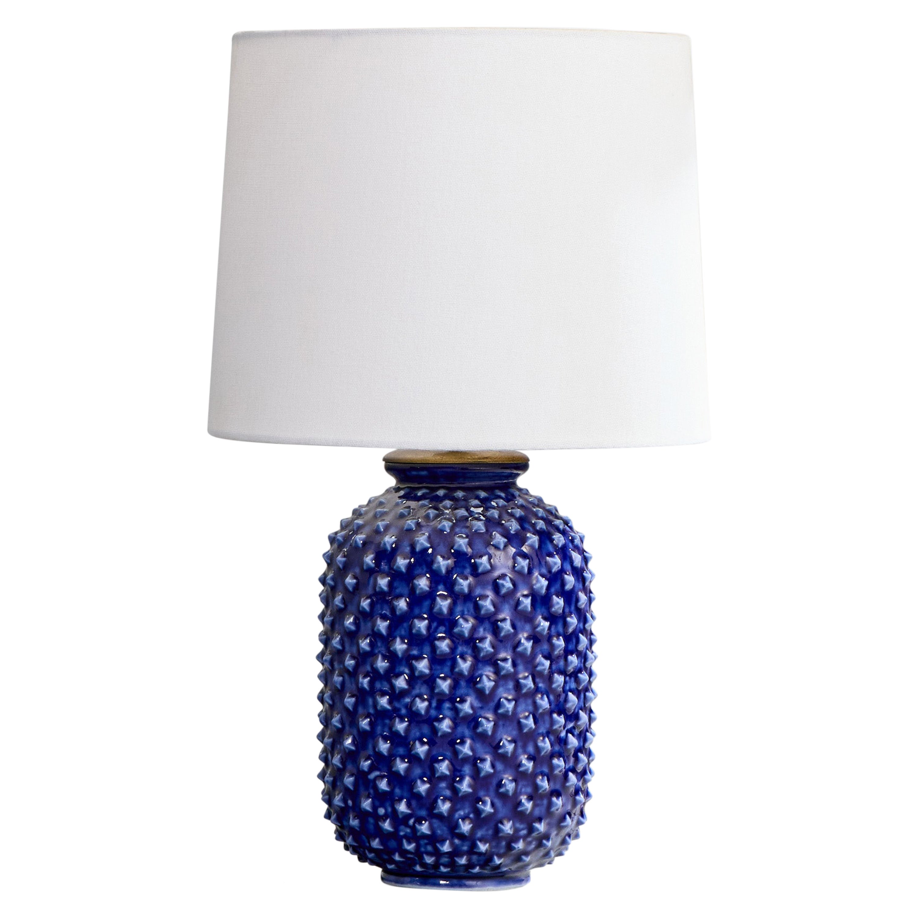 Gunnar Nylund, lampe de table, grès, Rörstand, Suède, années 1940 en vente