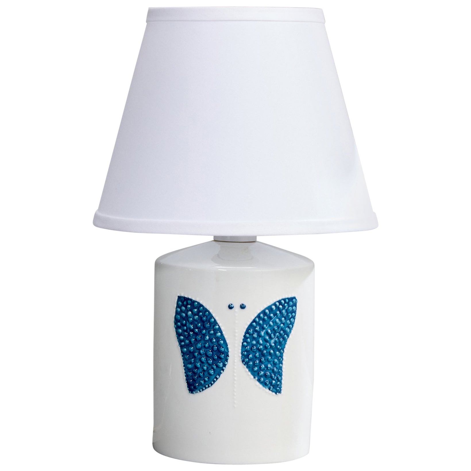 Sylvia Leuchovius, Tischlampe, Steingut, Schweden, 1960er Jahre