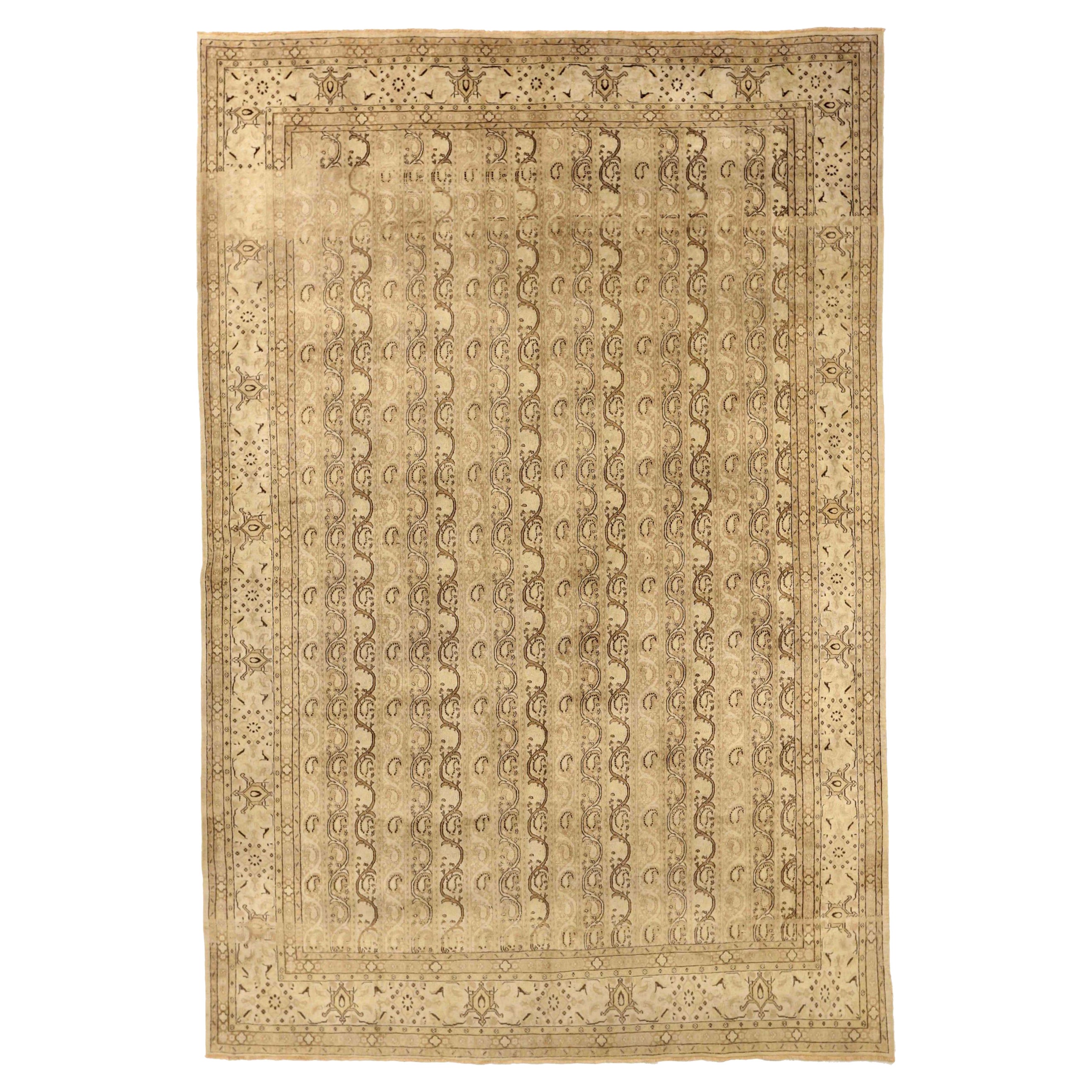 Tappeti persiani Mood - Lana Marrone Avorio - 75862