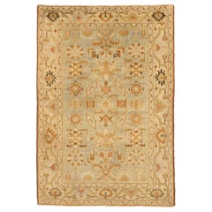 Persian Malayer Small Rug - Wool Blue Brown Green Ivory - 75733