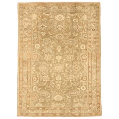 Persian Hamadan Small Rug - Wool Brown Ivory Taupe Design - 75734