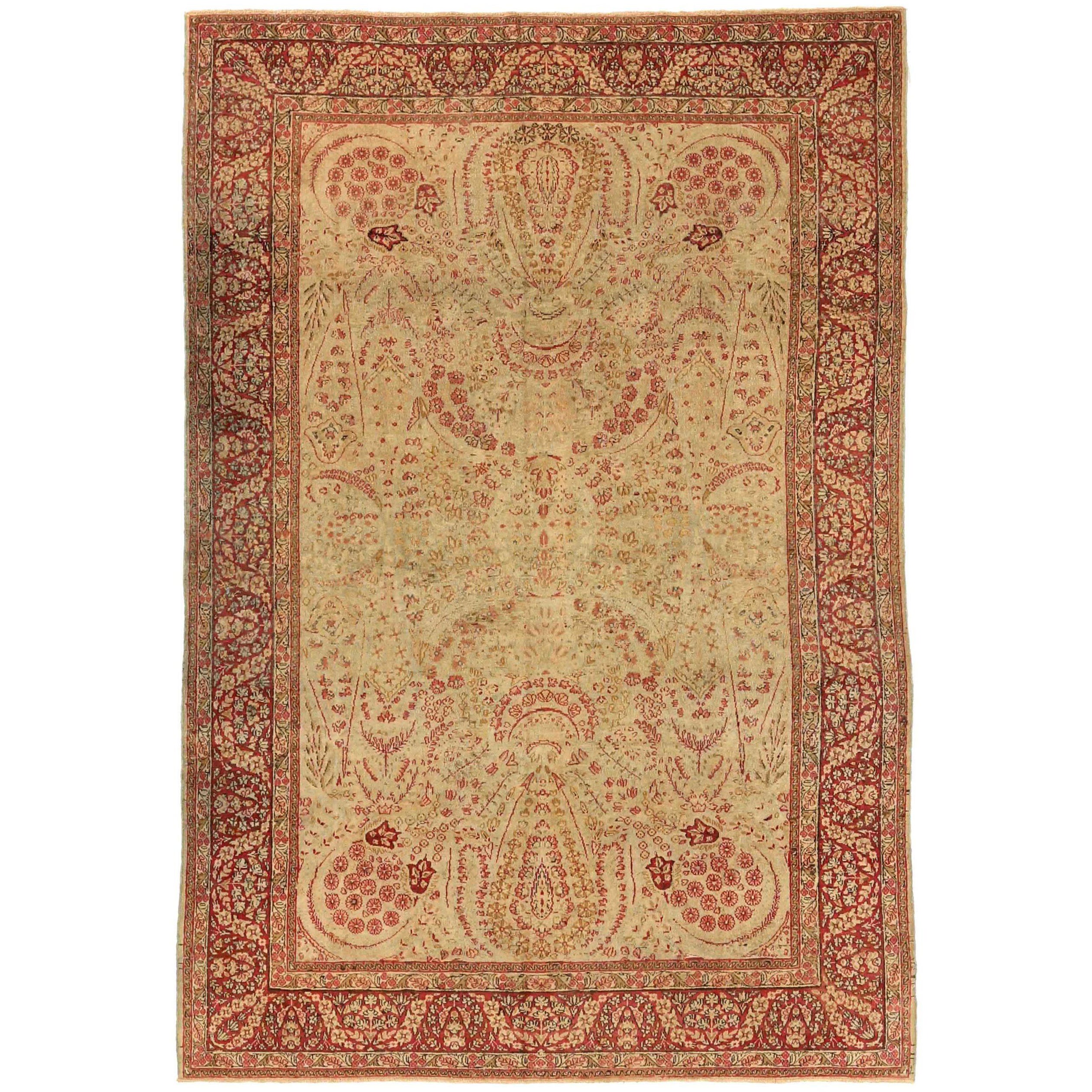 Alfombras Persas Kerman - Lana Diseño Rojo Marfil - 75853