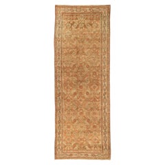 Tapis de course Persan Malayer - Laine Brown Ivory Red Design - 75812