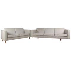 Matching Mid-Century Modern Sofa and Loveseat by Hans Wegner 4