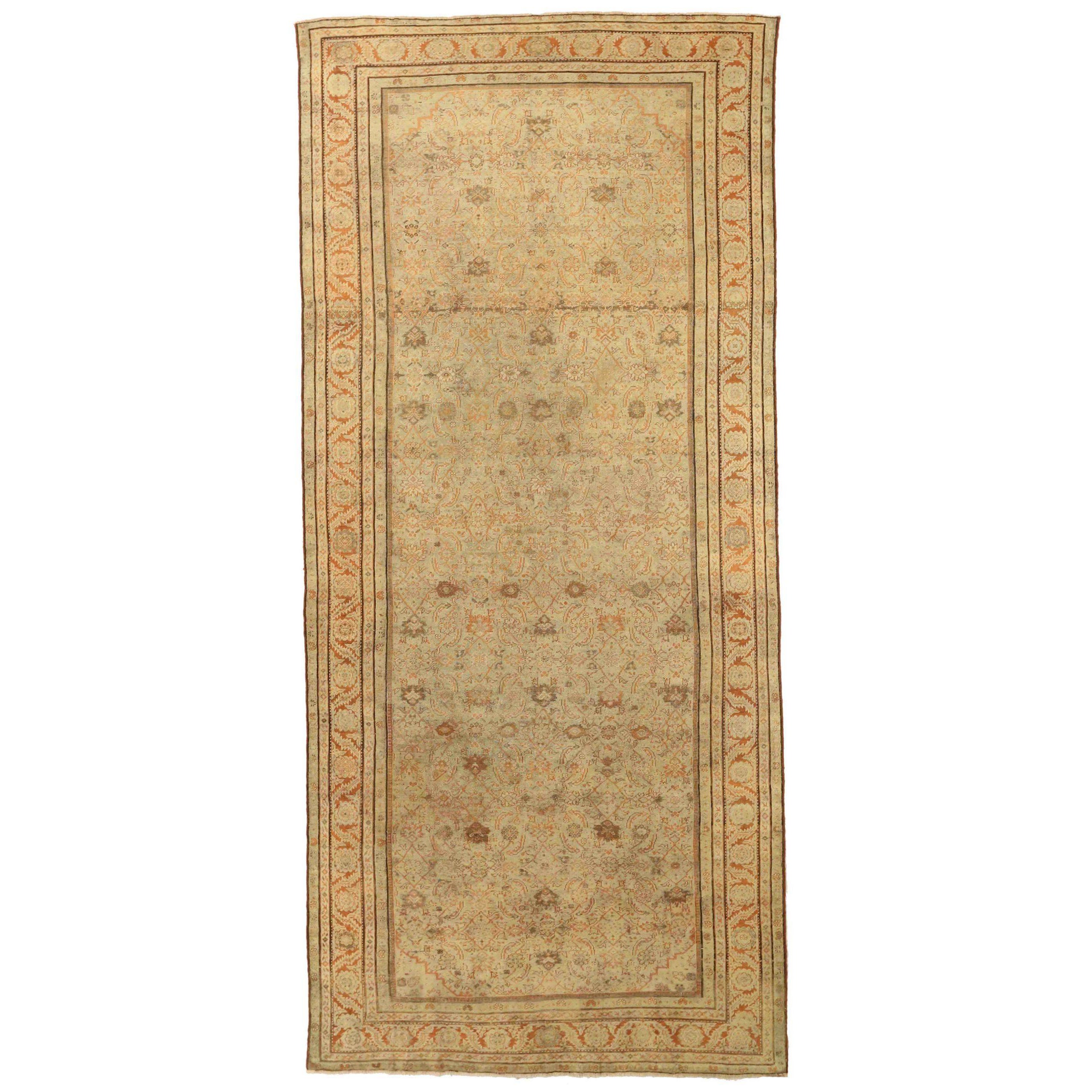 Persische Farahan Teppiche - Wolle Braun Elfenbein Rot Design - 75742