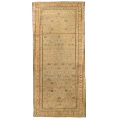 Tapis de sol persan Farahan - Laine Brown Ivory Red Design - 75742